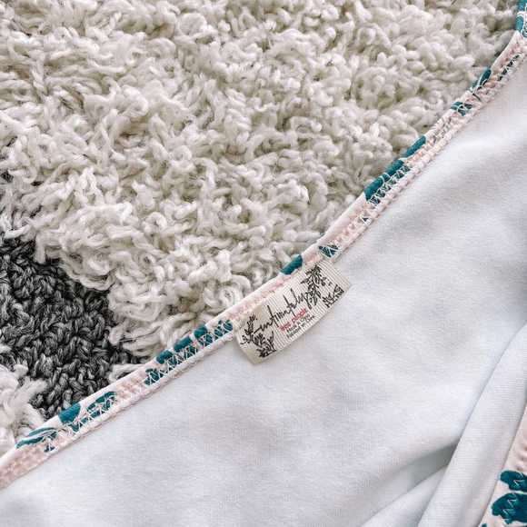 Free People Blue Floral One Shoulder Bodysuit!! - Picture 4 of 7